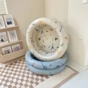 Round Inflatable Baby Kiddie Pool Kids Paddling Pool Toddler Baby Swimming Pool