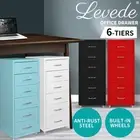Levede 6 Drawer Office Cabinet Drawers Storage Cabinets Steel Rack Home Shelves