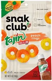 Snak Club Tajin Chili & Lime Peach Rings 5 oz