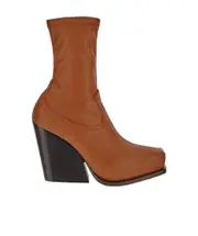 Stella McCartney Cowboy Zipped Stretched Ankle Boots 35,36,39 Brown