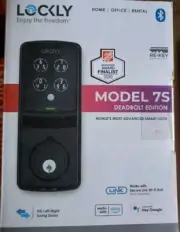 Lockly Model-S Matte Black Single-Cylinder Deadbolt Smart Lock