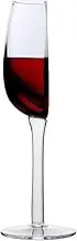Derwrtup Crystal Wine Glasses, Half Red Wine Cup Glass 140ml, Flexible Long Stemmed Glassware for Birthday Holidays Wedding Christmas Family Friends