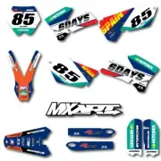 Full Custom Graphic Kit 6DS STYLE decals stickers to fit KTM 85 SX 2006 - 2012