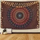 Bohemian Mandala Tapestry Hippie Tapestries Psychedelic Peacock Boho