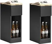 [SoBuy] Living Room Furniture Set of 2 Bedside Table Nightstand with Drawer FBT111-SCHx2