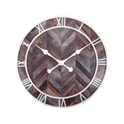 NeXtime Roman Vintage Wall Clock 58cm Dark Brown
