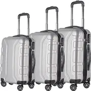 [KYUSAR] Carry On Luggages Suitcase 3pcs Luggage Sets Wear-Resistance 20/24/28inch Lightweight Suitcase Spinner Wheels Luggage Suitcases (Color : B, Size : 3pcs)