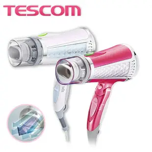 【贈台灣製 HER'S護髮帽/24H快速出貨】TESCOM TID960 TID960TW 白色 粉色 負離子吹風機 雙氣流風罩 公司貨 保固12個月