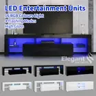 TV Unit Entertainment Unit TV Cabinet Stand Storage Drawer RGB LED Gloss Storage