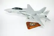 VF-32 Fighting Swordsman (1986) F-14A Model, 1/42 (18") Scale, Mahogany, Navy