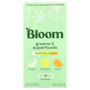 Bloom, Greens & Superfoods, Tropical Pack, 18 Stick Packs, 3.6 oz (102.36 g)