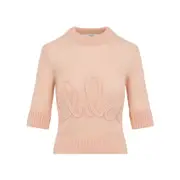 [Chloe] Chloe-Peach Orange Wool Sweater-Donna XS STAND