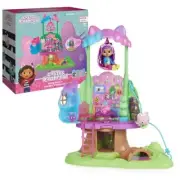 , Transforming Garden Treehouse Playset with Lights, 2 Figures, 5 Accessories,