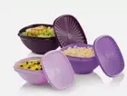 Tupperware Servalier Heritage Bowls Set of 3 With Seals Purple Set of 3 New