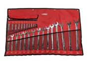 26pc 6-32mm Combination Ring Open Spanner Wrench Master Set Mirror Polish