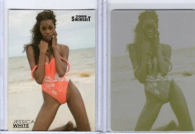 JESSICA WHITE 2009 SPORTS ILLUSTRATED SI SWIMSUIT #56 YELLOW PRINTING PLATE 1/1!