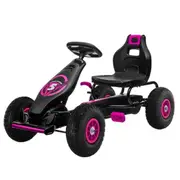 Kahuna G18 Kids Ride On Pedal Go Kart Racing Style - Rose Pink