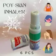 Nasal inhaler Poy - Sian essential oils Thai treatment Small Size 6 Pcs