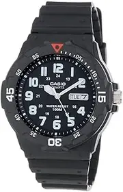 [Casio] Men's MRW200H-1BV Black Resin Dive Watch