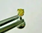 2.21mm SPARKLING YELLOW DIAMOND LABRET MONROE *CERTIFICATE* 1/4",5/16",3/8",7/16