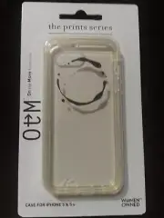 OTM Essentials Art Black Circle iPhone 5/5 s Molded see through Phone Case NEW!