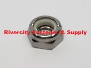 (500) 5/16-18 Stainless Nylon Insert Lock Nut Thin Jam Half thick NTE 5/16x18
