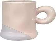 Water Cup Interesting Coffee Cups Porcelain Mugs Hot Chocolate Mugs for Coffee Tea Hot Cocoa Milk Microwave and Dishwasher Safe Coffee Mug (Color : Pink)