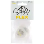Dunlop 456P.73 Tortex Flex Triangle Guitar Picks, .73mm, 6-Pack