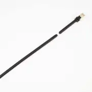 Pandora SW1155 Double Wrap Notched Black Leather Strap with Gold Buckle 4mm x