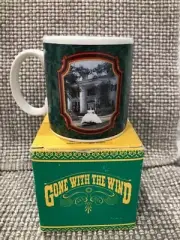 Gone With The Wind Collectible Mug Vintage Scarlett White Dress 50th Anniversary