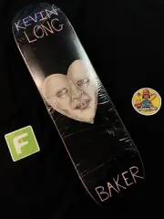 RARE Kevin Spanky Long Heart Baker Logo Skateboard Deck Pro Model In Shrink