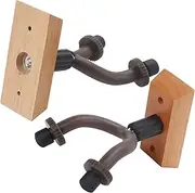 2Pcs Guitar Wall Hooks,Solid Wood Violin Mounting Brackets,Bass Ukulele Stands for Display