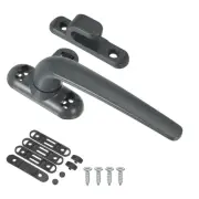 Aluminum Alloy Window Handle Casement Window Sliding Locks Grey Left Hand