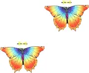 LIFKOME 2 Sets Butterfly Wings Cape Bird-wings-costume for Butterflies Wing Decorative Butterflies Cape Butterfly Wings for Butterflies Wing Cape Wings Shawl Satin