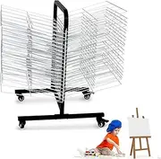 Classroom Drying Rack,Art Drying Rack,Metal Art Work Storage Display Rack,Space Saving Rack for Suitable for Drying Oil Paintings Art School and at Home(40-Layer Shelf)