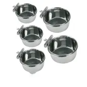 [Kerbl] Stainless Steel Coop Cup with Bolted Bracket - 150mL