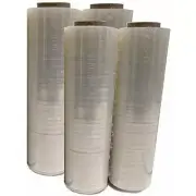 BM Paper 18" x 1500 Square Feet 80 Gauge 4 Rolls Pallet Wrap Stretch Film Hand S