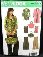 Kimono Style Top Tunic Pants Purse Plus Sizes 10 12 14 16 18 20 22 New Look 6920