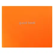 Dazzle Quarto Lined Guest Book, Landscape (Orange)