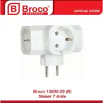 BROCO 13830-55 TE ARDE PLUG 3爪三爪插頭分支插頭接地插頭接地插頭圓形插頭電氣端子 T 插頭