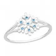 Snowflake Sterling Silver Ring