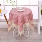 Jacquard Round Table Cloth Lace Square Dinner Cloth Hotel Party Cafe Table Cover