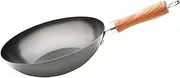 wecook Wok 2 Layers, Cast Iron, Black, 28 cm