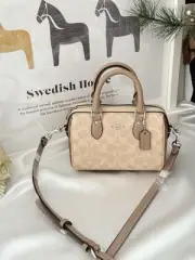 COACH Mini Rowan Crossbody Bag In Blocked Signature Canvas CW330 — New