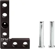 DFM Small Square and Marking Center Finder Precision MADE in USA (Black)
