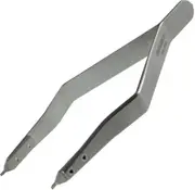 7825 Metal Band Clasp Pliers Spring Bar Grain Pliers Stainless Steel Ergonomic Watch Maker Tool, Silver