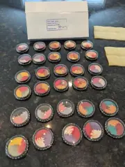 30 ! MAX FACTOR TIE DYED LIP GLOSS 1980s PSYCHEDELIC BRAND NEW OLD STOCK Lot#4