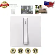 Streamlined 15 Amp Whisper Toggle Switch, 3-Way Control, 4-Pack - White Finish