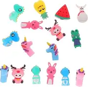 HONMEET 30pcs Mini Pencil Caps Decorative Silicone Pencil Tops for Boys and Girls