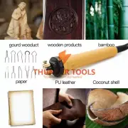 Wood Burner Pyrography Pen Burning Machine Gourd Crafts Tool Set With Welding